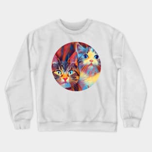 Frisky mycat, revolution for cats Crewneck Sweatshirt